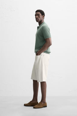 RIB KNIT POLO SHIRT - Zara фото 4