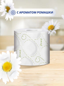 ЗЕВА т/бумага 3-сл. ДЕЛЮКС (8рул.) Ромашка