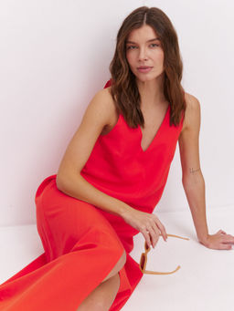 Платье миди с вырезом на спинке - TO BE ONE фото 2