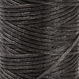 Нитки вощёные, плетёные, плоские, 150D/16, 0.8 мм, 50±2 м, тёмно-серые