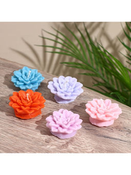 Цена за 2шт. Свеча Цветок, 5?5?2 см, соевый воск, МИКС