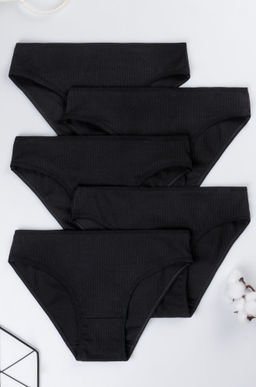 Женские трусы-слипы в рубчик 5шт. Happyfox