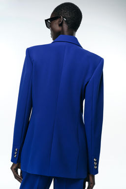 DOUBLE-BREASTED BLAZER WITH SHOULDER PADS - Zara фото 3