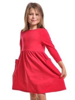 Платье для девочки нарядное детское праздничное UD 7530 красный - Mini maxi фото 4