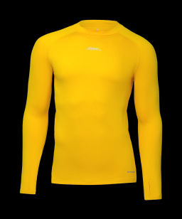 Джемпер компрессионный утепленный JOGEL CAMP PerFormDRY Baselayer Top Warm, желтый  фото 2