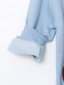 Bisiklet Yaka Elsa Bask?l? K?z Bebek Sweatshirt - Waikiki фото 2