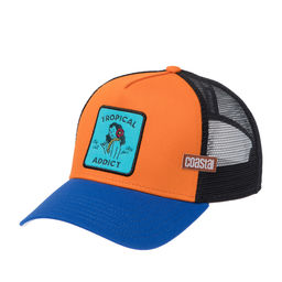 Бейсболка COASTAL арт. HFT Tropical Addict (коралловый / синий)