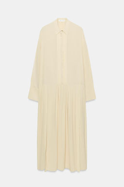VESTIDO CAMISERO FLUIDO ZW COLLECTION / Beige - Zara фото 7