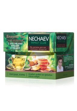 16033 Чай листовой зелёный Enzyme Tea с кусочками имбиря и мёдом