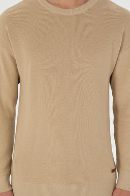 Erkek Regular Fit Bisiklet Yaka Kum Basic Kazak - U.s. polo assn фото 6