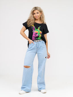 911 Футболка "Черный/заяц"