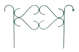 Забор садово-парковый "Узорный" (выс. 0,7м, дл. 5м, дл.дел. 1м) ст. тр. 10мм