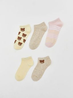 Desenli Kad?n Patik ?orap 5li