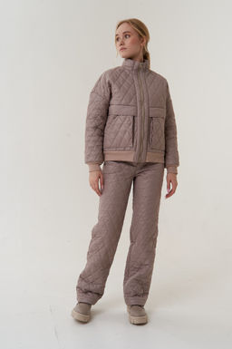 Брюки утепленные из стежки арт. 5039 черный - Azzarti фото 4