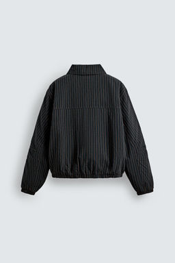 STRIPED CROPPED FIT JACKET - Zara фото 8