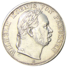 1 союзный талер 1866 года A Германские государства  Пруссия