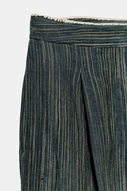 PANTAL?N LINO RAYAS ZW COLLECTION / Gris azul - Zara фото 7