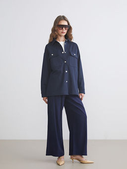 ?izgili Oversize Kad?n G?mlek Tunik