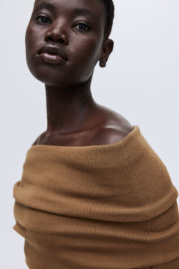 Top off-the-shoulder de lana - H&m фото 3