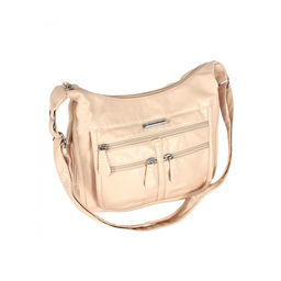 Сумка женская искусственная кожа Guecca-110, 1отд+карм/пер, плечевой ремень, св. бежевый SALE 264045