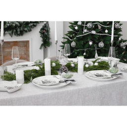 Блюдо сервировочное Доляна «Хюгге», d=20 см, доломит, белое