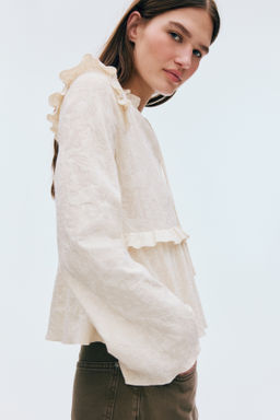Blusa en punto jacquard - H&m фото 5