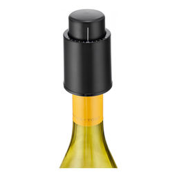 Вакуумная пробка для бутылки с маркировкой даты Walmer Wine Time, 4.5 см, цвет черный  фото 2