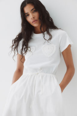Vestido de algod?n con cord?n de ajuste - H&m фото 3