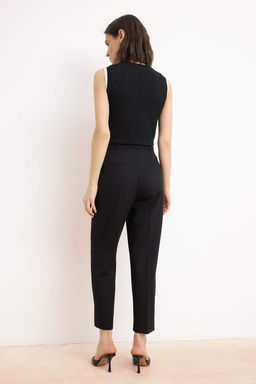 Siyah Premium Saten Yuzeyli Cigarette Kumas Pantolon TWOSS26PL00030