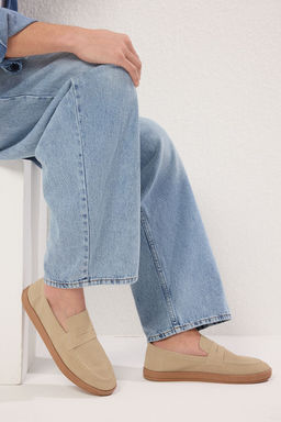 Trendyol Shoes Bej Erkek Loafer Ayakkab? TAKSS25LA00019
