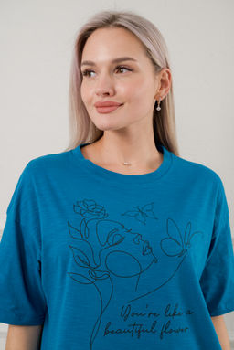 Пижама женская из кулирки Дива бирюза - Амадэль фото 8