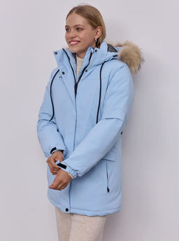 T3442-5 Куртка зимняя парка с капюшоном удлиненная - Strobbs фото 15