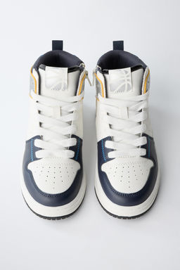 MULTI-PIECE HIGH-TOP SNEAKERS