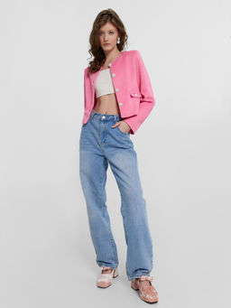 Жакет женский розовый розовый твид 172115 - Mark formelle фото 2