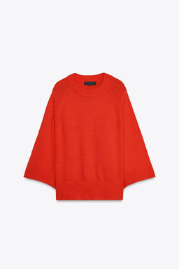 KNIT SWEATER WITH WIDE SLEEVES - Zara фото 5