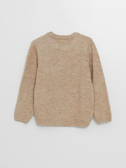 Bisiklet Yaka Uzun Kollu Triko Erkek Bebek Kazak - Waikiki фото 3