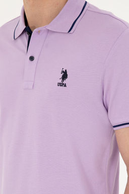 Мужская сиреневая базовая футболка - U.s. polo assn фото 7