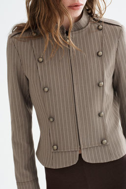 STRIPED FITTED BLAZER - Zara фото 16