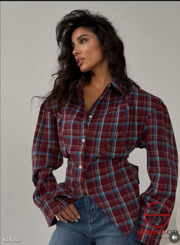 Рубашка женская на пуговицах