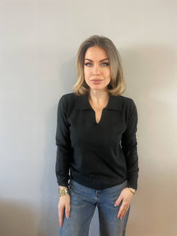 K13112 Джемпер (вязаный трикотаж) ЧЕРНЫЙ