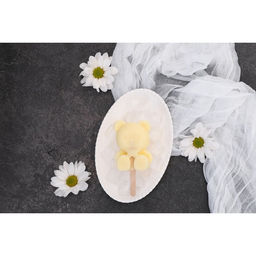 Форма для мороженого Доляна «Мишутка», силикон, 14×8×2,5 см, цвет розовый