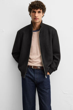 FAUX SUEDE REGULAR FIT JACKET - Zara фото 5