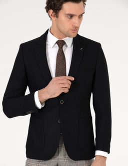 Siyah Slim Fit Ceket - Cacharel фото 3