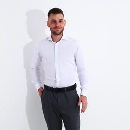 Ремень мужской, ширина 4 см, автомат, пряжка металл, цвет чёрный - Simaland фото 4