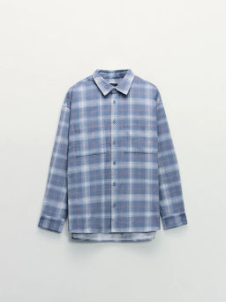 Рубашка relax fit в клетку / Zarina