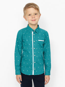 CRB wear/CWKB 63279-37 Рубашка для мальчика,зеленый/Ex.Cherubino