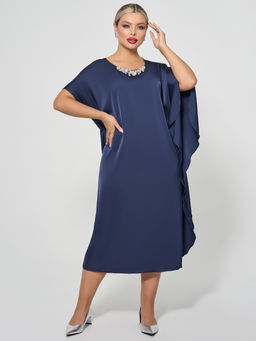 Платье 0390-1п_У тёмно-синий