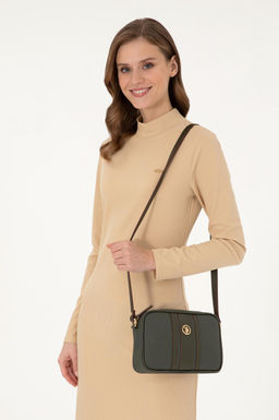 Женская сумка через плечо цвета хаки Неожиданная скидка в корзине