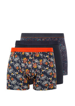 3lu Bask?l? Siyah Boxer Seti