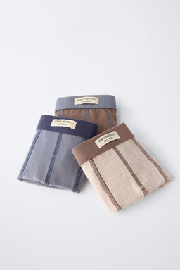 AGES 6-14 / THREE-PACK OF LABELLED BOXERS - Zara фото 6